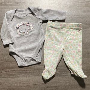 Long Sleeve Onesie/Footie Pants Outfit